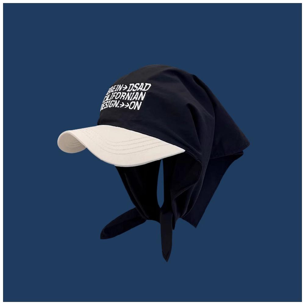Tie-Front Headscarf Women's Summer Sun Hat Checkered Country Triangle Scarf Baseball Cap Travel Beach Vacation Outdoor for Girl