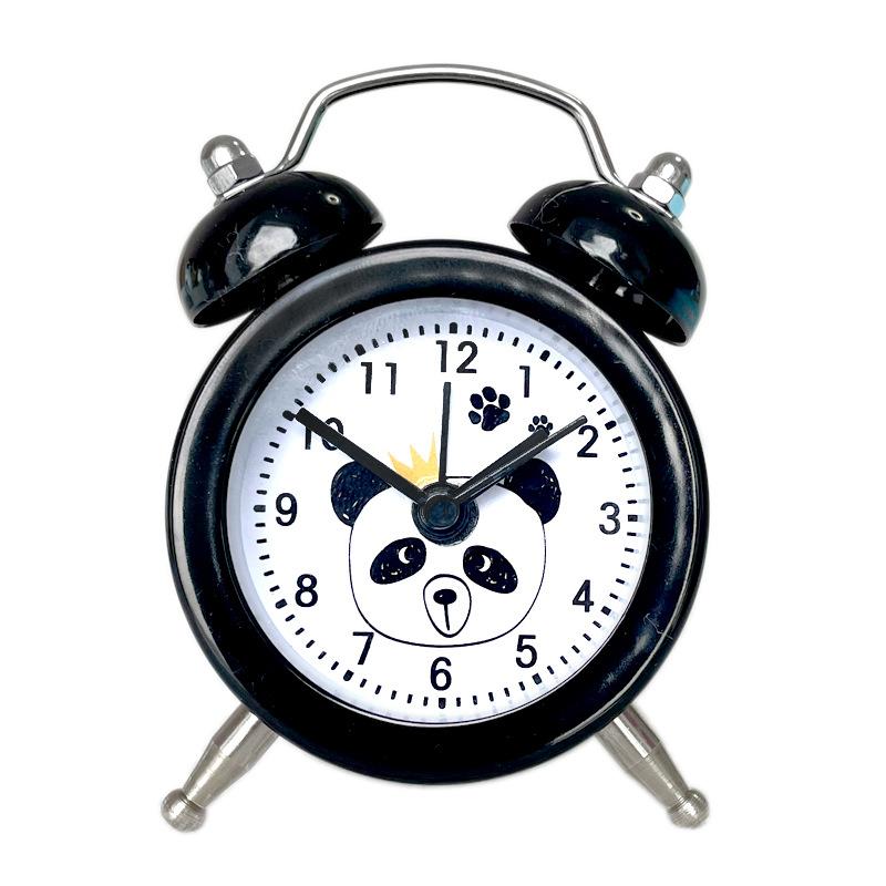 Mini Metal Alarm Clock Cute Creative Student Children's Small Alarm Clock Exchangeable Clock Face