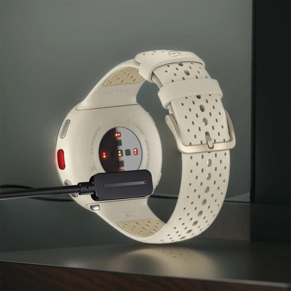 Magnetic Charging Cable For Smart Watch 1m 2 Pins Smartwatch Dock Charger Adapter Line USB Power Charger Cables for Polar Pacer