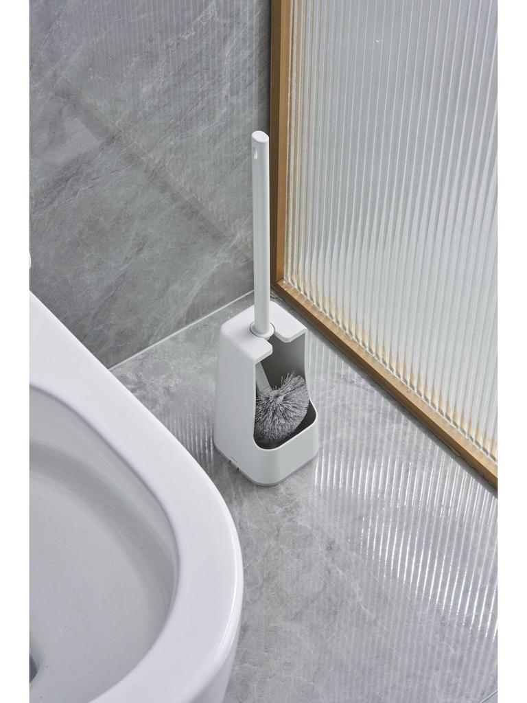 Japanese Style Long Handle Toilet Brush Set for Seamless Cleaning