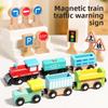 Wooden Train Toy Track Set With Diy Assembly For Kids Educational Gift Play