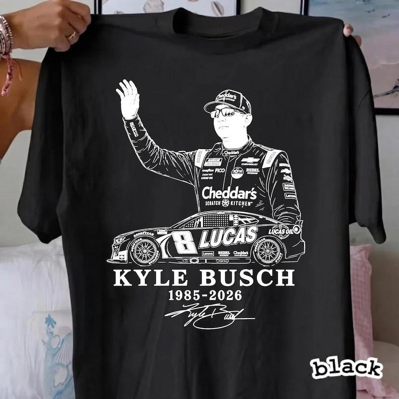 Kyle Busch RIP Memorial T-Shirt 1985 2026 Vintage NASCAR Tribute Tee XXXL