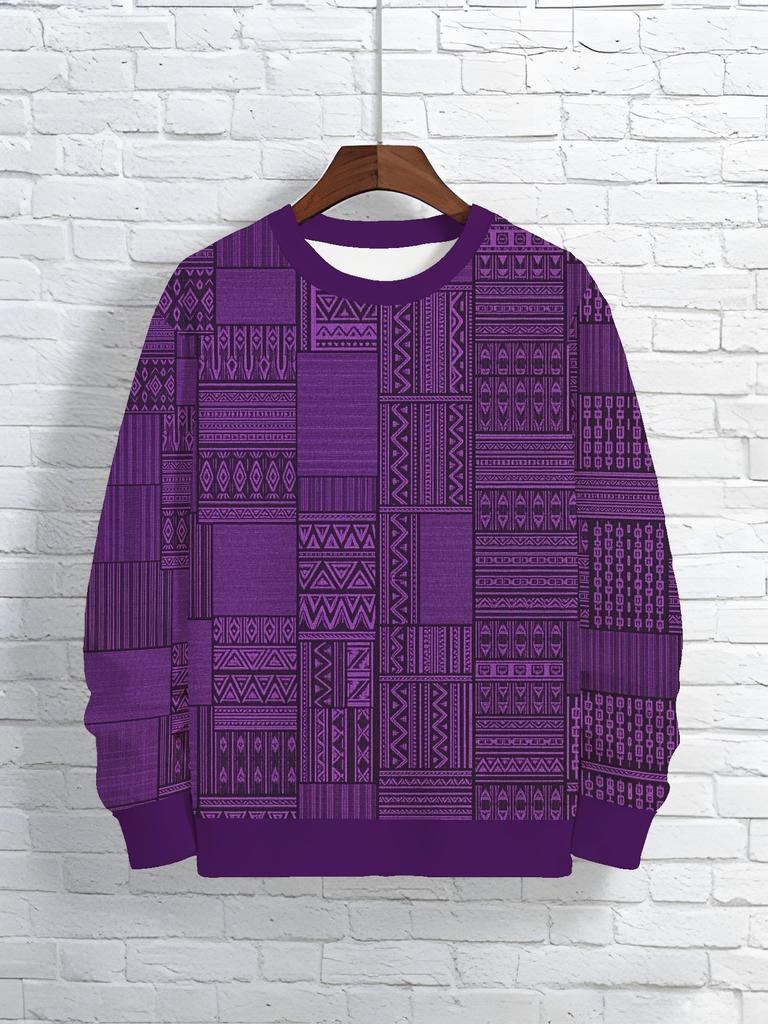 Round Neck Long Sleeve Sweatshirt Men's Spring and Autumn Fashion Round Neck Sweatshirt