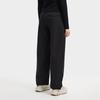 Fila Original Fashion Classic Simple Solid Color Versatile Waterproof Loose Woven Casual Pants Women Pants Black F11W549801FBK