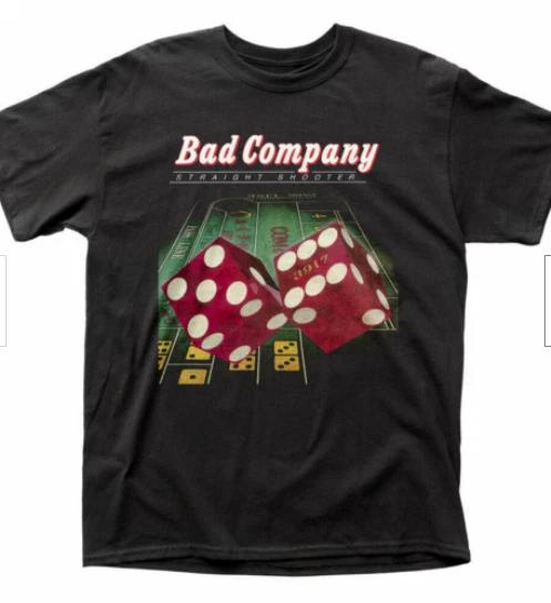 

Bad Company Straight Shooter T Shirt Mens Licensed Rock N Roll Band Tee Black L