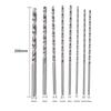 8Pcs Twist Drill Bits HSS Hole Processing Metal Wood Rotary Tool Kit 4mm-10mm Extra Long 200mm
