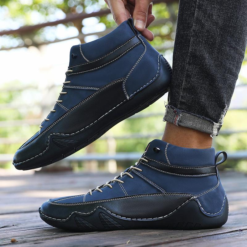 Ankle Boots Designer Luxury Brand Retro Lightweight Shock-absorbing Running Shoes Platform Boots Men Boat Shoe Sneakers