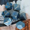 Cusdie Eagle Metal D&D Dice Dungeons and Dragon 7Pcs D4-D20 Polyhedral Dice Set for Pathfinder Role Playing Game Board Games