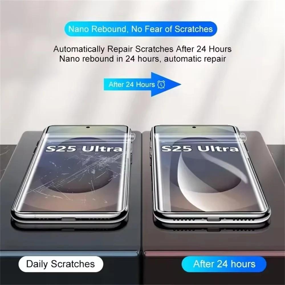 For Samsung Galaxy S25 S24 S23 S22 S21 S20 S10 S9 S8 Plus Note 20 Ultra 10 9 8 Plus FE HD Clear Full Cover Soft Hydrogel Film Screen Protector