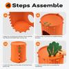 Unique Tree Hole Carrot Cat Home Soft Cute Design Cat Scratching Board Half Enclosed Durable Cat Castle House Pet Feel Secure