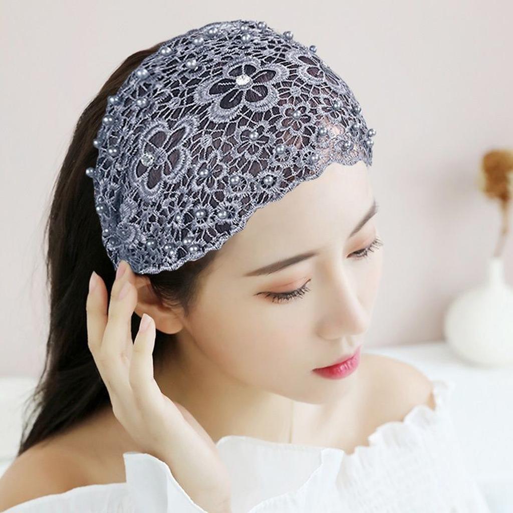 Hollow Hair Band With Wide Edges To Press Hair, Non-slip And Cover Gray Hair Headdress
