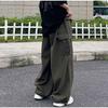 Cargo Pants Women Oversize Loose Big Pockets Female Pant Fashion Straight Wide Leg Lady Hip Hop Trousers