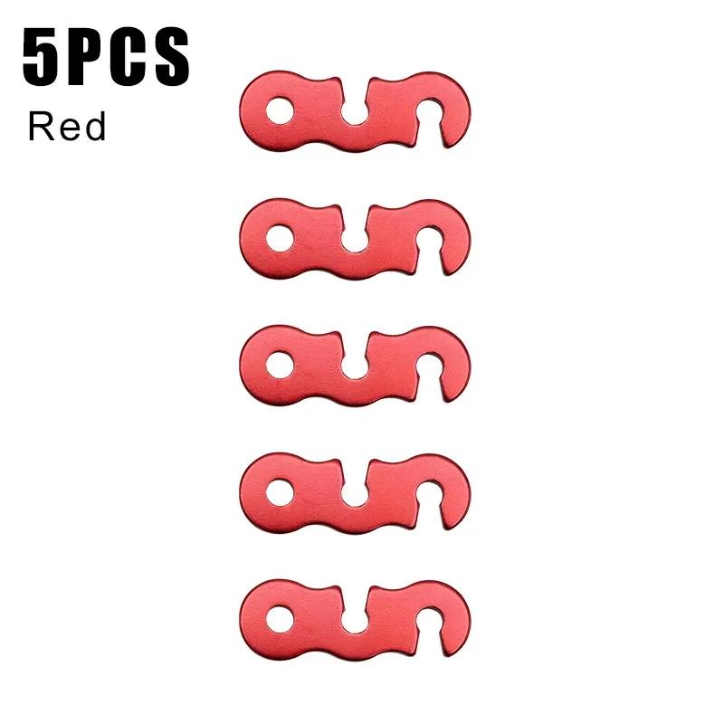 

5 Pieces Adjustable Tent Rope Buckle S-type Tensioner Fastening Kit Outdoor Camping Tent Fixed Accessories Outdoor Tools