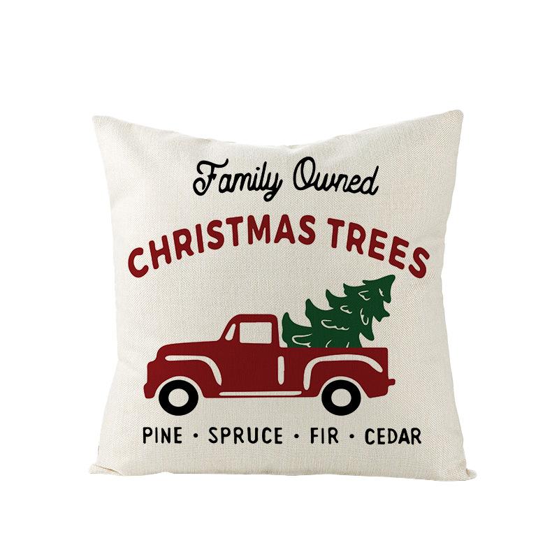 Christmas Letter Pillowcase Nordic Holiday Home Gifts