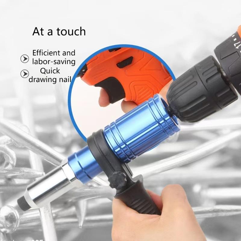 Heavy Duty Electric Rivets  Tool  Adapter Converts Drill To Riveting Tool for Metalworking & Assembly Tasks with Ease
