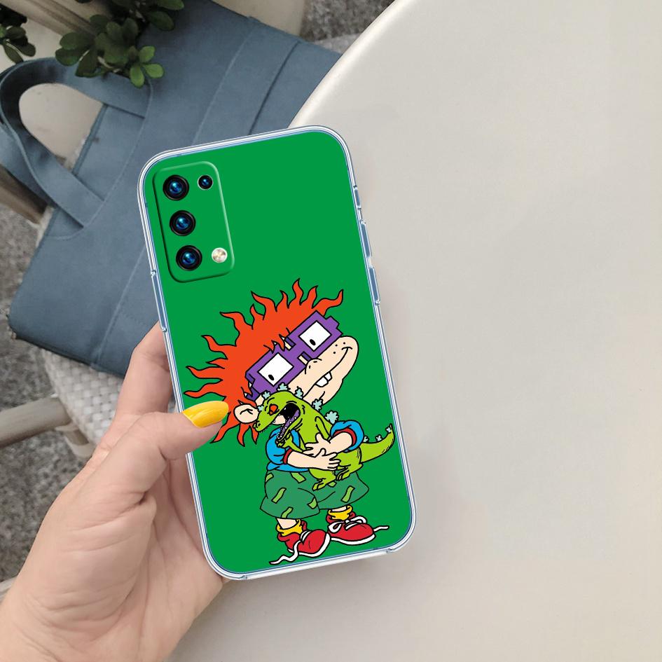 LO82 R-Rugrats Soft Shell Transparent Phone Case for Motorola Moto Edge 20 30 40 50 S30 Fusion Ultra Pro Neo Lite + G200 G23