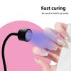 Mini Nail Dryer UV LED Nail Lamp Foldable USB Curing Lights Desk Lamp For Gel Polish Quick Dry Nail Art Dryer Manicure Tool