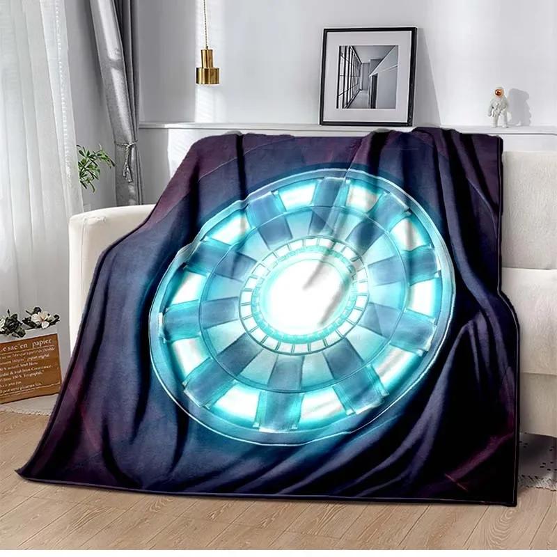 Iron Man Printed Blanket Children Adult Blanket Soft and Warm Bedding for Bed Sofa Outdoor Travel Cover Blanket