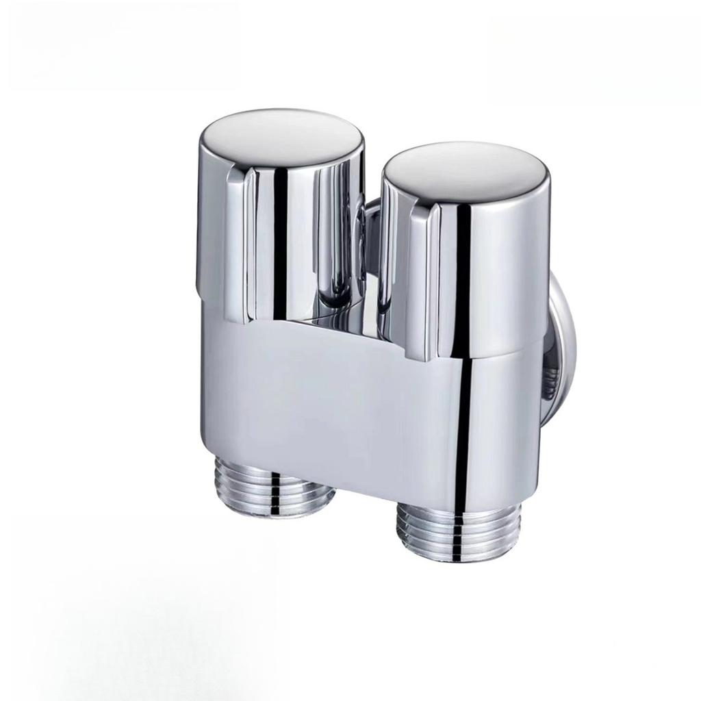 1/2'' European Triangle Valve Hot and Cold Water Stop Universal Retro Angle Valves All Copper Toilet Bathroom