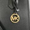 Michael Kors Satchel Shoulder Bag Handbag Leather Black Women 35T0GWXS3L Used