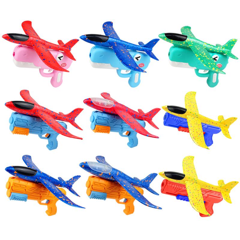 Celebrity-Endorsed Ejecting Foam Bullet Airplane: 3-in-1 Outdoor Toy for Kids