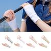 Women Protector Golf Gloves Cool Breathable Half Finger Glove Ice Silk Wrist Wristband Ice Silk Mittens Outdoor