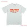 T-shirt Hooters Vintage Las Vegas Bianca Casinò Taglia L Cotone Vintage Leggermente Alla Moda Streetwear Unisex Morbido Elasticizzato
