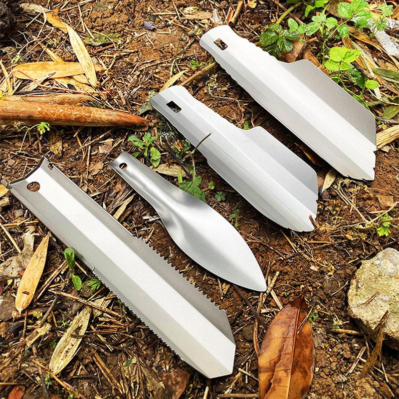Titanium Multi-Tool Shovel Multifunctional Carry Bag Multipurpose Shovel Garden Hand Tool Lightweight Digging Shovel Survival