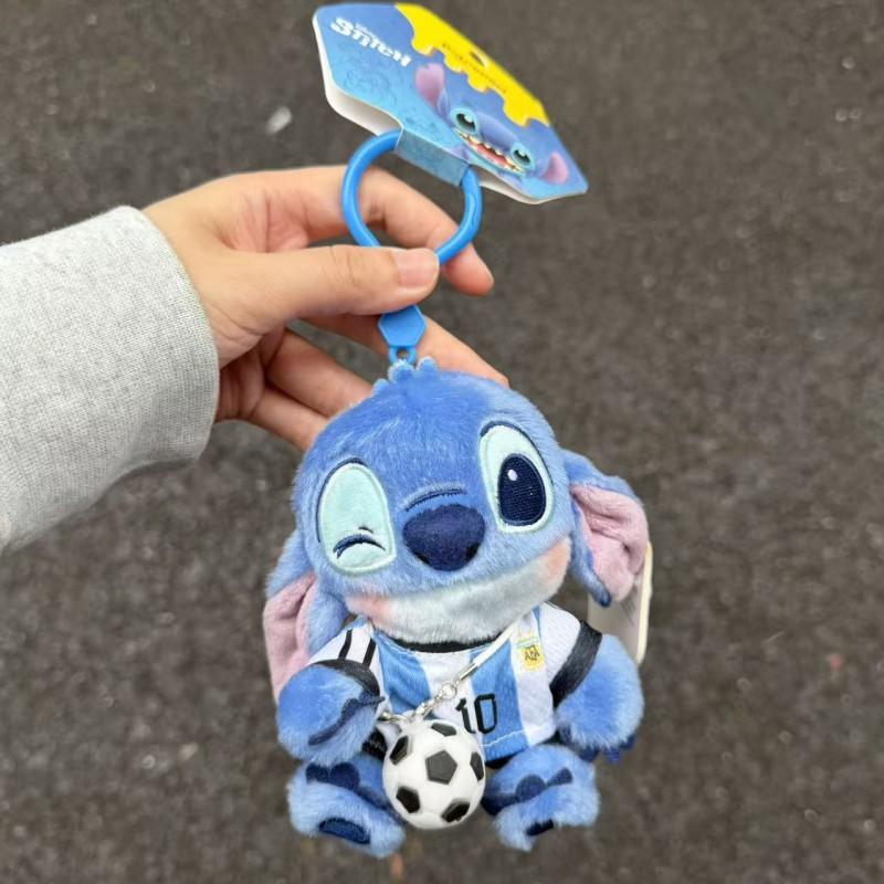 Stitch Plush Keychain Cartoon Character Pendant Cute Chef Doll Bag Charm Gift Kids