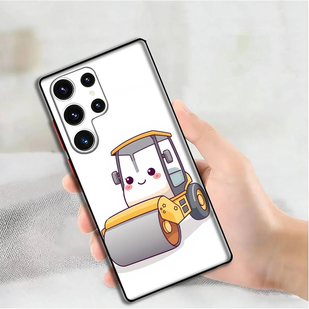 

Kawaii Vehicles Phone Case For Samsung S24,25,23,22,21,20 Plus Ultra 5G Lite Shockproof Cover Samsung S26ULTRA