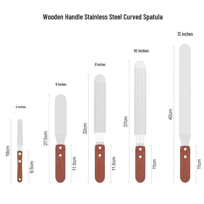 ZISIZ Edelstahl Offset-Spatel