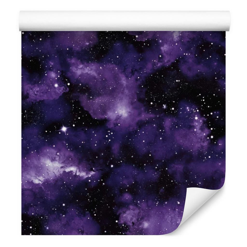 Watercolor Galaxy Indigo and Violet Wallpaper for Living Room and Bedroom 50x1000