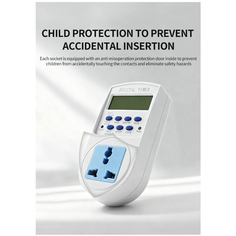 1PC European and British regular socket time control switch time control advertising light electric vehicle charging automatic power failure