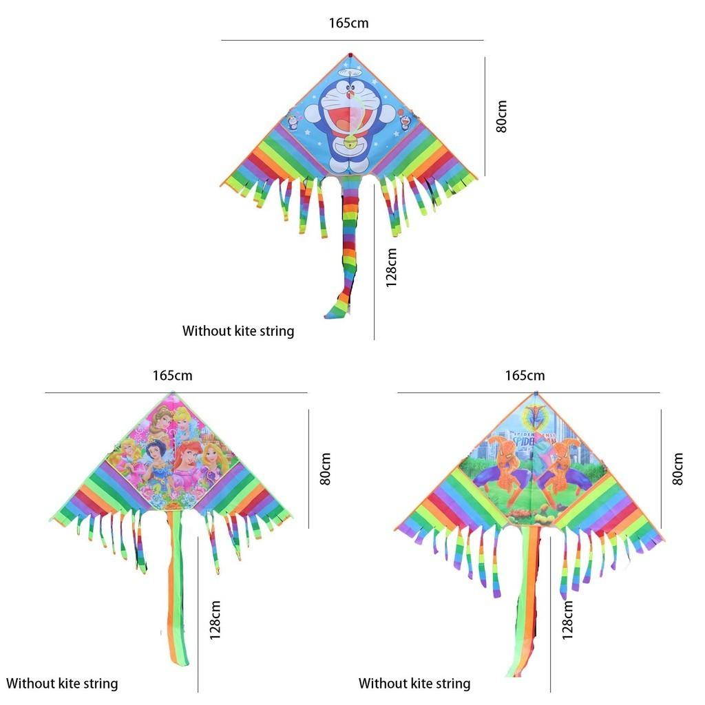 Weifang Neuer Stil Drachen Großhandel Kinder 1,7 m Regenbogen-Drachen mit langem Schwanz