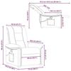 VidaXL Fauteuil de massage inclinable Gris foncé Tissu, fauteuil de massage, fauteuil, fauteuil canapé, fauteuil de bureau 4015627