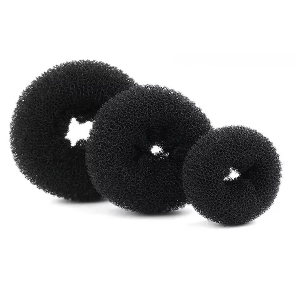 Elastic Hair Ring Nylon Donut Hair Bun Maker Durability Hair Styler  for Girls Women