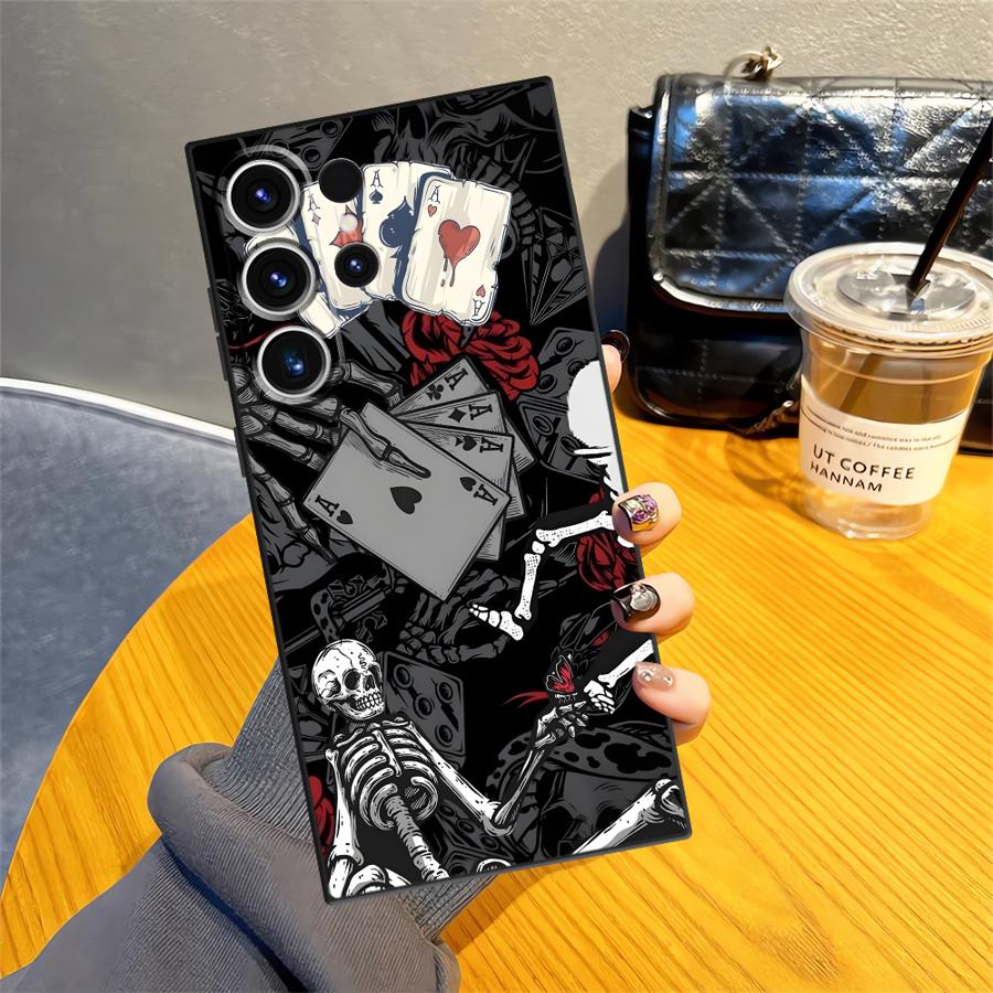 Gothic Skeleton Case for Samsung Galaxy S26 Ultra S10 S9 S24 Note 20 8 9 10 S25 Plus S21 FE S23 S20 Ultra Funda Phone Cover