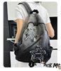 2025 Gradient Wash Star Design Retro Denim Backpack for Students