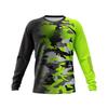 Costum de pescuit camuflaj Tricou cu mânecă lungă Sporturi în aer liber Uscare rapidă Respirabil Protecție UV