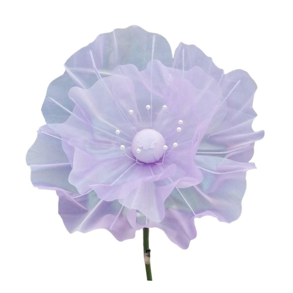 3D Large Artificial Flower 50cm Big Silk Mesh Flower Simulation Flower  Window Display