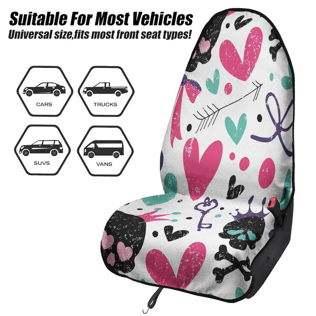 Universal Car Seat Towel Cover - Front Seat Protector for Gym & Workout, All-Season, Fits Most Vehicles