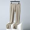 Men's High-Elastic Ice Silk Straight-Leg Fashion Trousers - Casual Business Wear