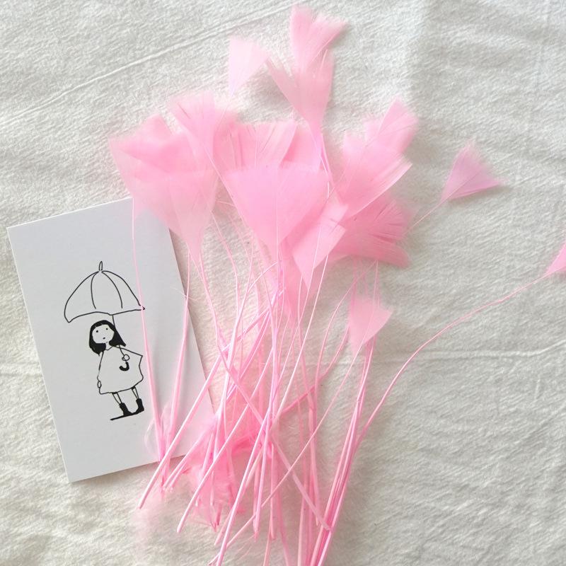 50Pcs18 Color Feather Decoration Diy Handmade Materials Small Butterfly Color Feather Decoration Headgear Clothing Accessories