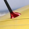 AIRSPEED Accessories Exterior Custom Parts Hard Carbon Fiber Shark Antenna Decoration Sticker Car Radio