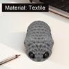 Cute Knitted Sad Hamster Doll Kawaii Girl Hamster Handmade Doll Cute Hamster Animal Plushie Keyring for Kids Gift