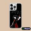 Akame Kurome Silver Plating Magsafe Mobile Phone Case for iPhone 17 16 15 14 13 12 11 Air Pro Max Plus Colorful Cover