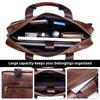 Men Leather Messenger Bag Satchel Bag Crossbody Shoulder Bag for Office School College Business
