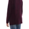 Polo Ralph Lauren Maglione in Lana a Treccia Monocolore Oversize Collo Alto Manica Lunga Donna maglione 211716657-003