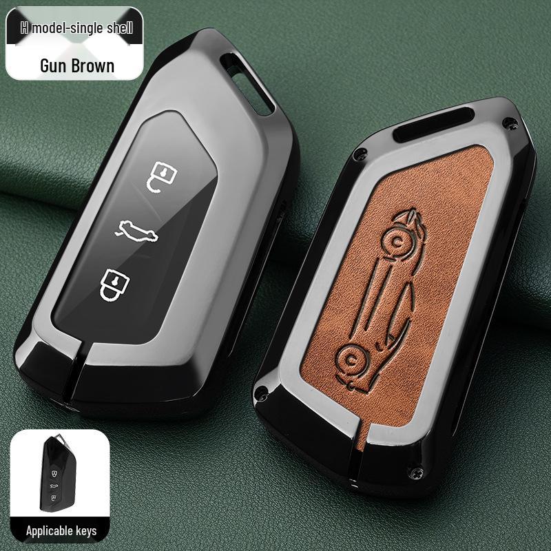 Metal Key Shell for Volkswagen Models: New Sagitar, Lavida Plus, Tayron, Tuon, Tiguan L, Bora, Magotan