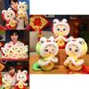 Cute Plush Snake Year Zodiac Mascot Toy Adorable Soft Stuffed Animal Gift For Celebrations